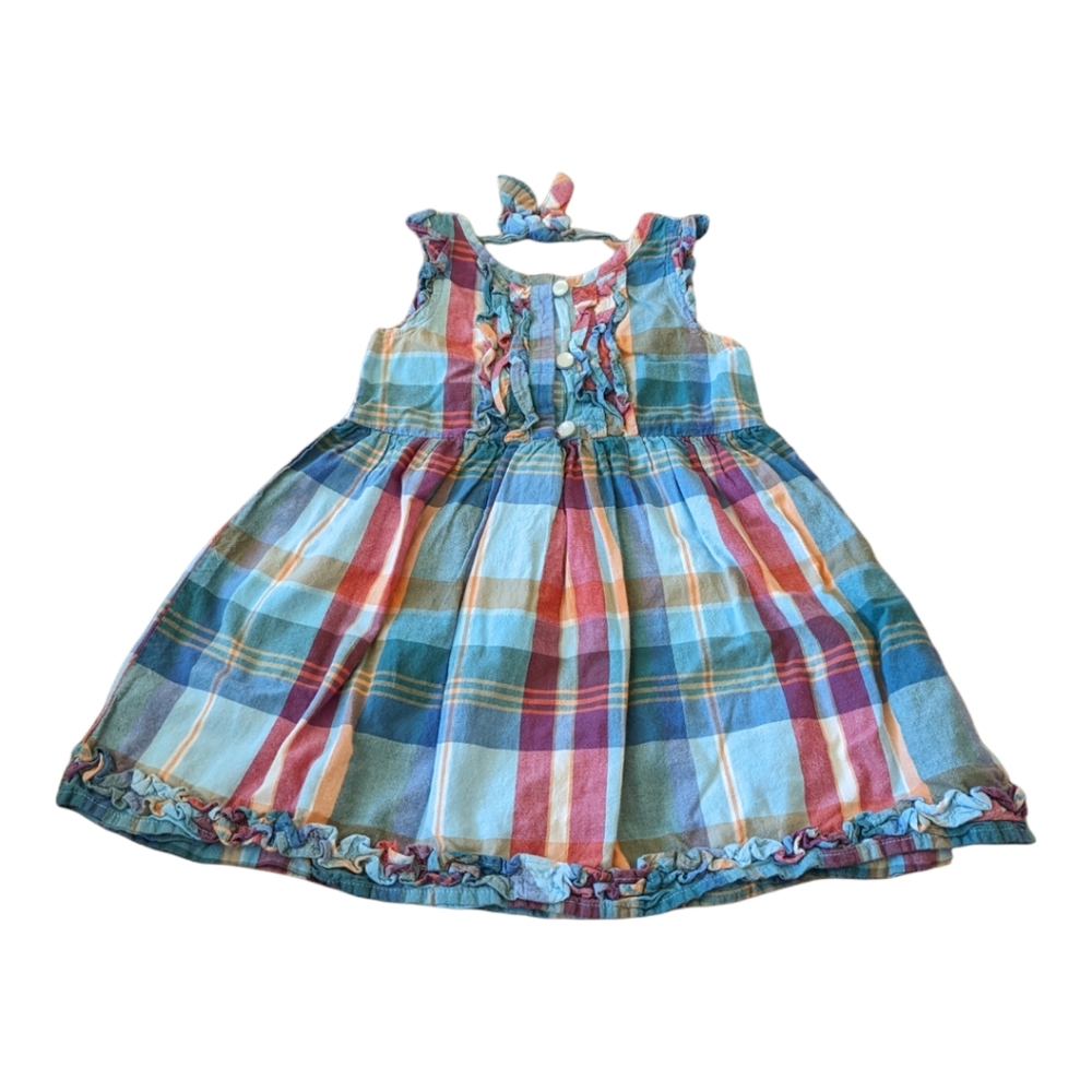 Chaps Plaid Sleeveless Dress